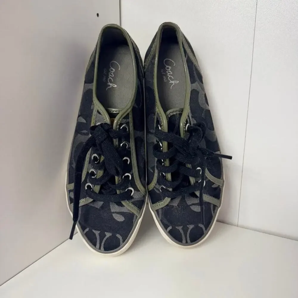 Coach black moss sneakers